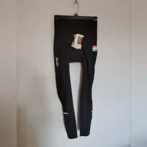 Santic Women's Cycling Padded Leggings Black - Size Small 22"-24"